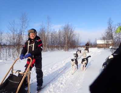 John Edwards on his Arctic husky safari